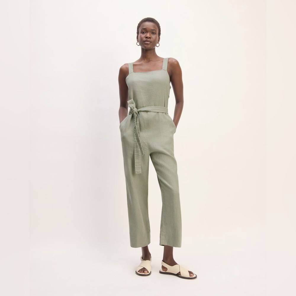 The Linen Side Button Jumpsuit